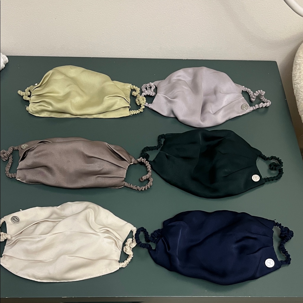 6 Satin Face Masks
